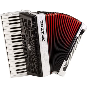 Hohner Bravo III 120 Weiß Tastenakkordeon