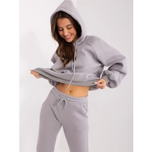 Grey basic tracksuit with trousers