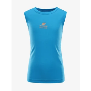 Kids quick-drying tank top ALPINE PRO NEQO NEON ATOMIC BLUE