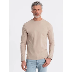 Ombre Men's unprinted longsleeve - beige