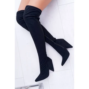 Women's Heeled Boots Suede Black Tamaris