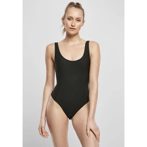 Women's Shiny Rib Body Black