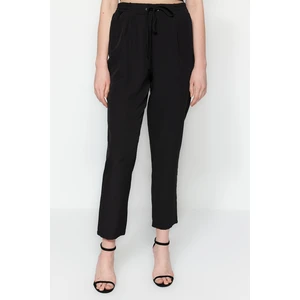 Trendyol Black Tie Detailní Jogger Slim Leg Woven Kalhoty