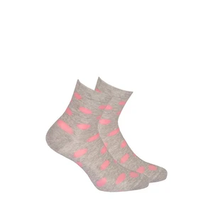 Gatta G44.01N Cottoline girls' socks patterned 33-38 aluminium 227