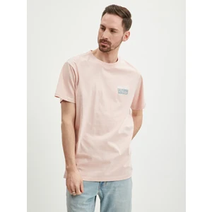 Light pink Mens T-Shirt Guess Back Mirage - Men