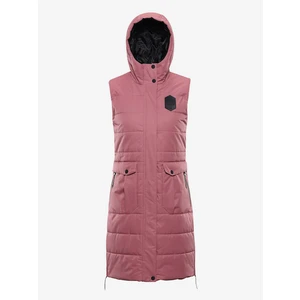 Women's vest with ptx membrane ALPINE PRO HARDA dusty rose