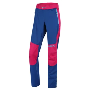 Women's softshell pants HUSKY Kala L pink/blue