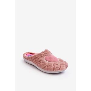 Women's fur home shoes Inblu Pink