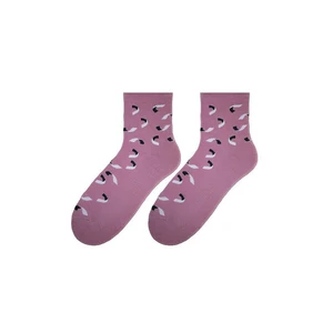 Socks Bratex D-005 Women Women's Winter Half-Terry Pattern 36-41 pink 036