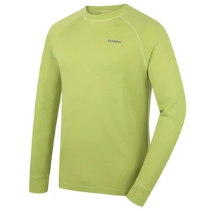 Men's merino sweatshirt HUSKY Aron M bright green