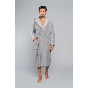 Long sleeve Mimas bathrobe - grey