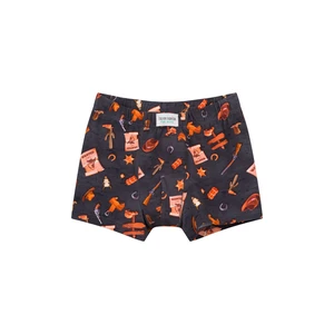 Boys' boxer shorts - graphite print