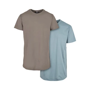 Pre-Pack Shaped Long Tee 2-Pack Asphalt/Powder Blue