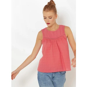 Pink Checkered Top CAMAIEU - Women