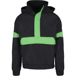 3-Tone Neon Mix Pull Over Jacket Black/neon Green