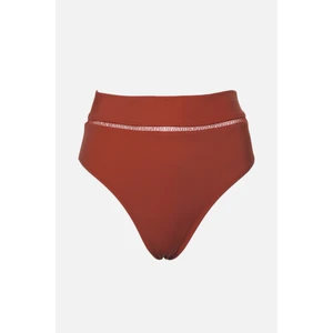 Trendyol Cinnamon Mesh Detailed Bikini Bottoms