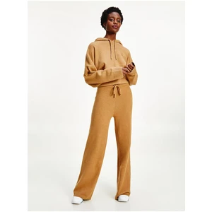 Brown Women's Loose Sweatpants Tommy Hilfiger Flex Wide Leg Pant - Women