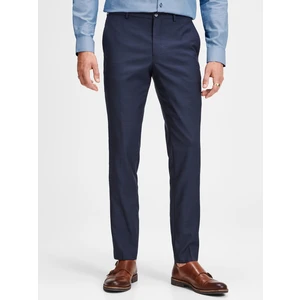 Dark Blue Suit Trousers with Wool Admixture Jack & Jones Laris - Men