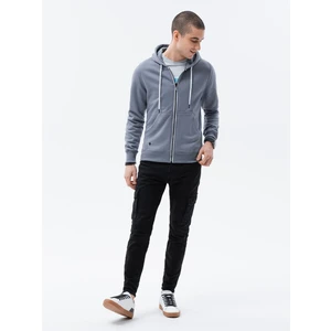 Ombre Clothing Men's zip-up sweatshirt B977