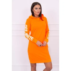 Dress Off White orange neon