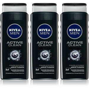 Nivea Men Active Clean sprchový gél pre mužov (výhodné balenie)
