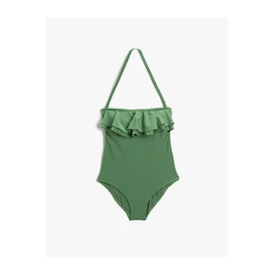 Koton Halter Neck Frilly Swimsuit