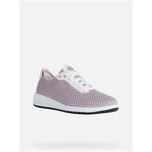 White-pink Women's Sneakers Geox Aerantis - Women