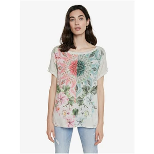 Beige T-Shirt Desigual TS Copenhagen - Women