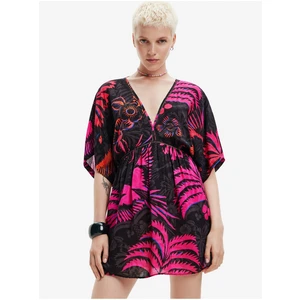 Black Women Patterned Dress Desigual Ko Samui - Women