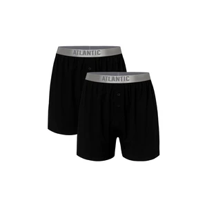 Man Cotton Boxers Pima ATLANTIC - black