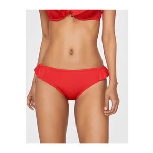 Koton Women's Red Ruffle Detail Bikini Bottom
