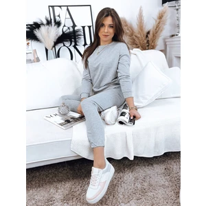 Women's tracksuit MILIAN light gray Dstreet