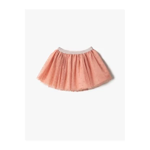 Koton Tutu Skirt Polka Dot Lined Elastic Waist