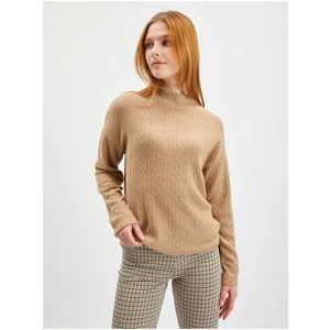 Orsay Light Brown Womens Patterned Sweater - Women