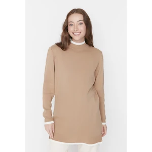 Trendyol Sweater - Beige - Relaxed fit