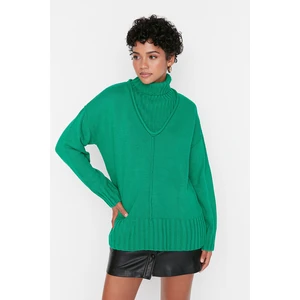 Trendyol Sweater - Green - Regular fit