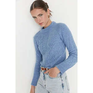 Trendyol Sweater - Blue - Regular fit