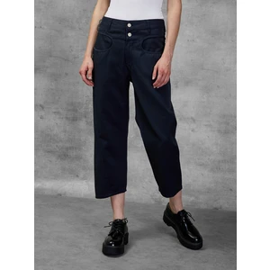 Dark Blue Women's Three-Quarter Pants Diesel - Women