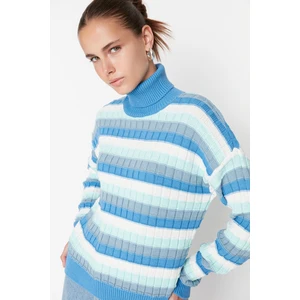 Trendyol Sweater - Blue - Regular fit