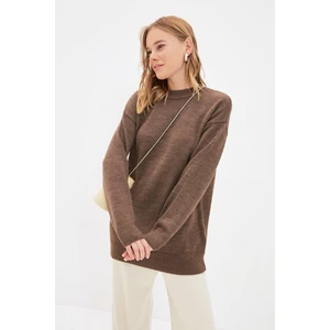 Trendyol Sweater - Brown - Regular fit