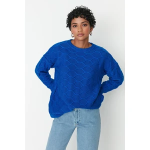 Trendyol Sweater - Blue - Regular fit