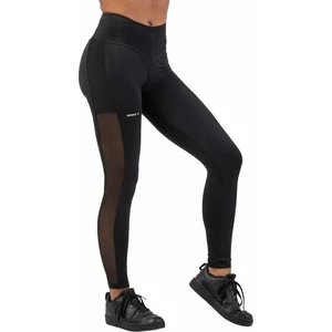 Nebbia Black Mesh Design Leggings "Breathe" Black L