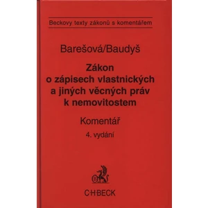 Zákon o zápisech vlastnických a jiných věcných práv k nemovitostem 4.vydanie