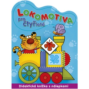 Lokomotiva pro čtyřleté -- Didaktická knížka s nálepkami