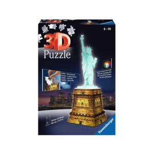 Ravensburger 3D Puzzle Socha Slobody Nočná edícia 108 dielikov