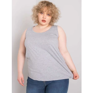 Gray women's plus size top