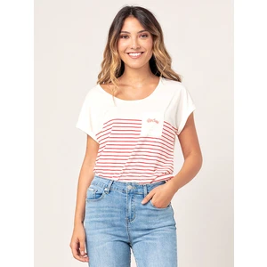 White Striped T-Shirt Rip Curl - Women