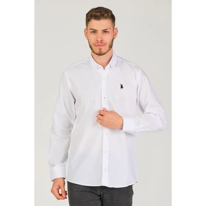 G725 DEWBERRY MEN'S SHIRT-WHITE