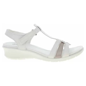 Dámske sandále Ecco Finola Sandal 27041360017 white/metallic grey rose 40