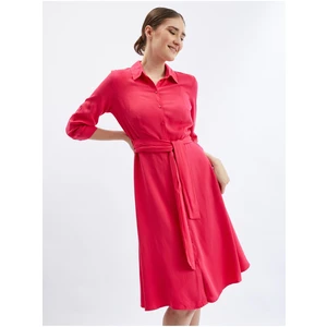 Orsay Dark pink Ladies Shirt Dress - Women